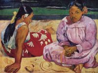 Paul_Gauguin_Donne_di_Tahiti_sulla_spiaggia